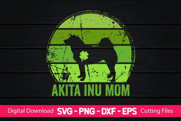 A Designer's Eye on the Akita Inu Mom St Patrick’s Day Embroidery File