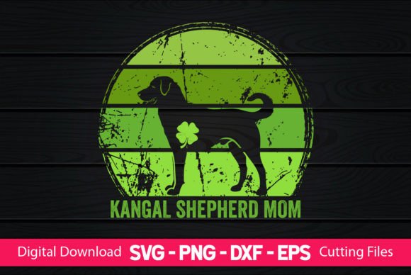 A Designer's Take on the Kangal Shepherd Mom St Patrick's Day Design