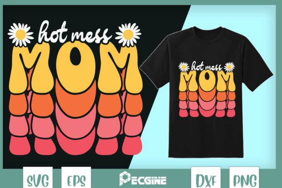 Evaluating the Hot Mess Mom Retro Mama Embroidery Design