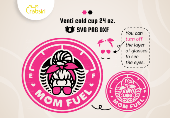 Messy Bun Mom Fuel Bow & Glasses Design Review